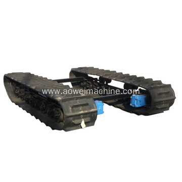 Rubber track chassis undercarriage system for dumper boat with HST hydraulic system excavator loader